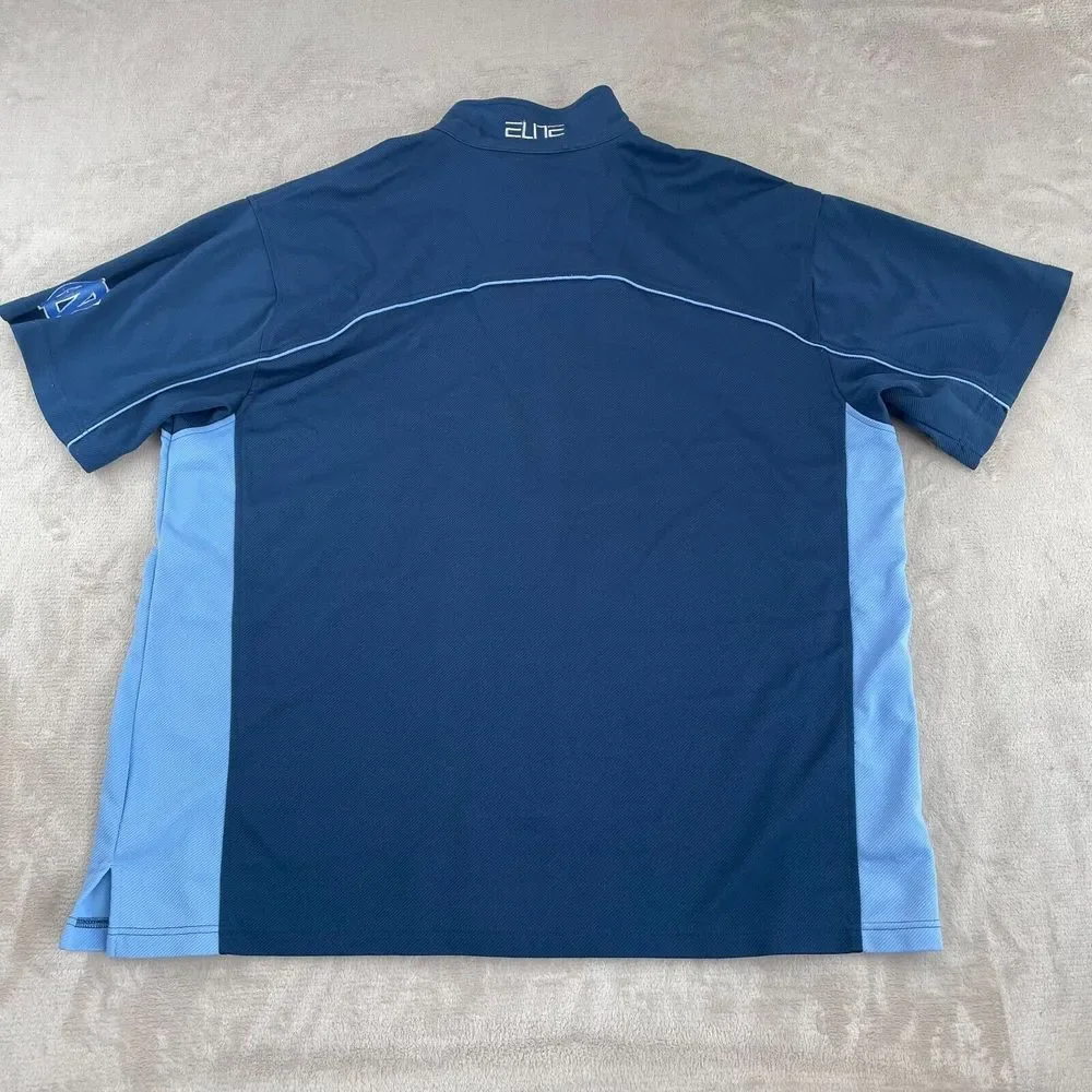 VTG Air Jordan North Carolina‎ Tar Heels Shooting Shirt 2XL Blue Warm Up Nike